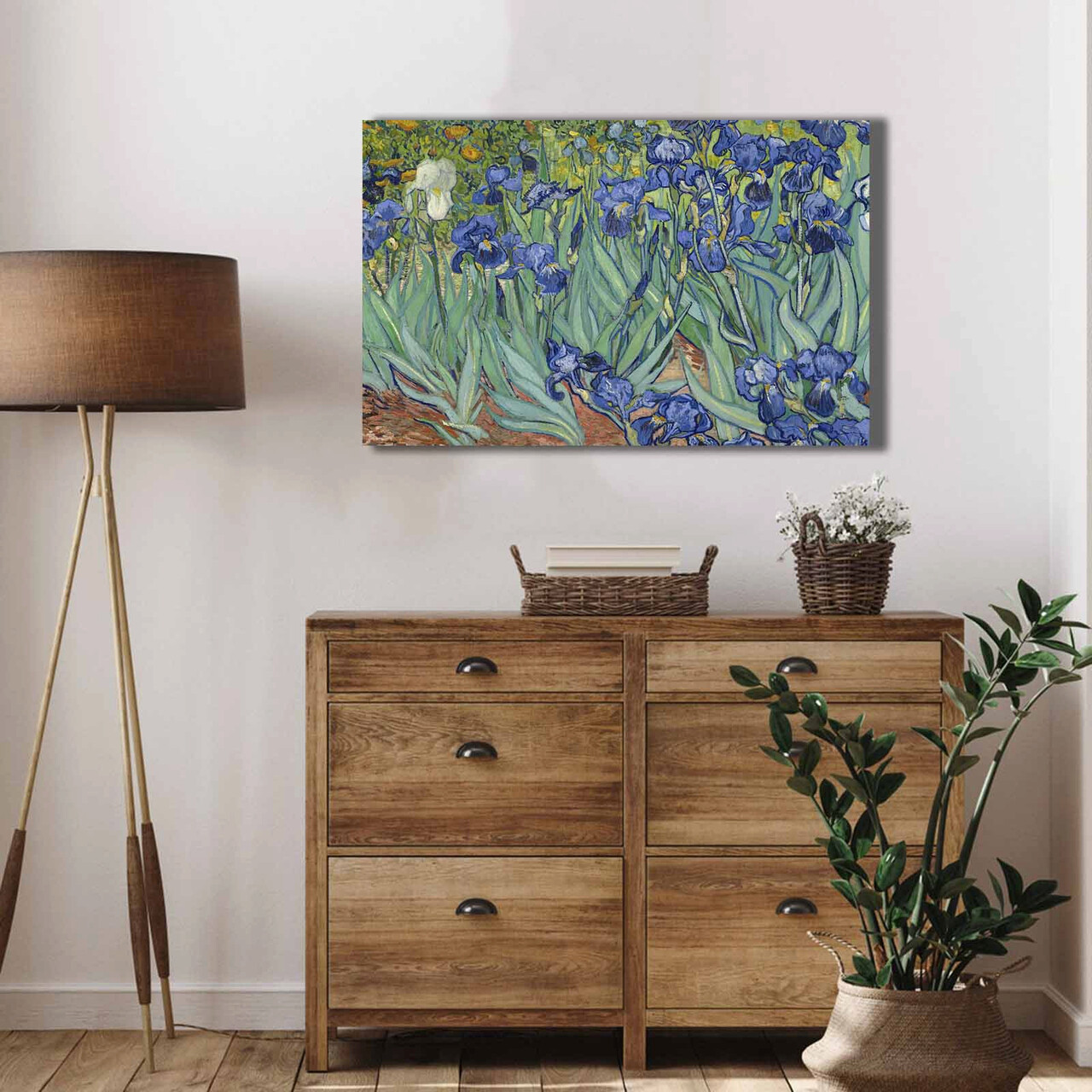 Tablou decorativ, 4570VANGOGH035, Lemn, Multicolor - imagine 5